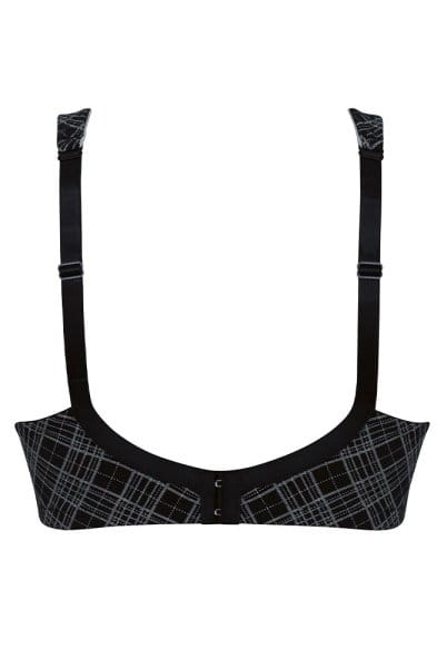 ROSA FAIA Soft-BH Twin Art gemoldet 5247 black grey - Rückansicht