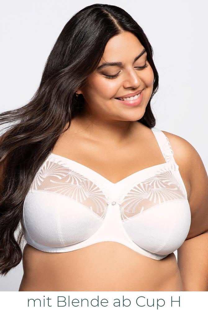 Ulla Bügel-BH Emily 2225 écru mit Blende ab Cup H 