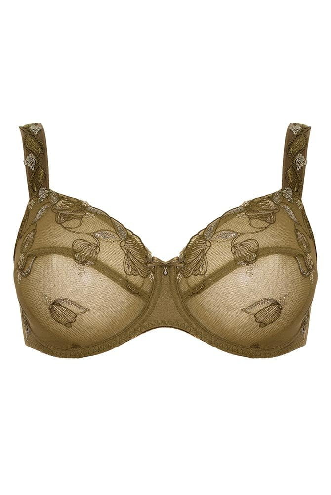 Ulla Bügel-BH 7523 dark olive - Vorderansicht