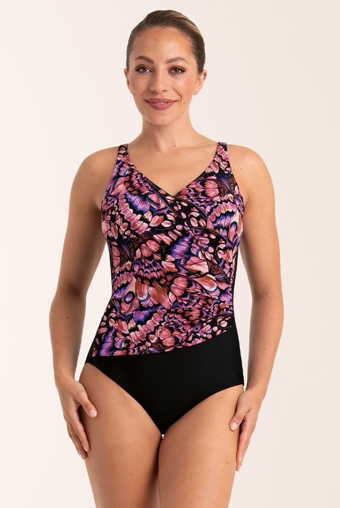 Anita Care Prothesen-Badeanzug Praia Retro Butterfly 6319 - Vorderansicht