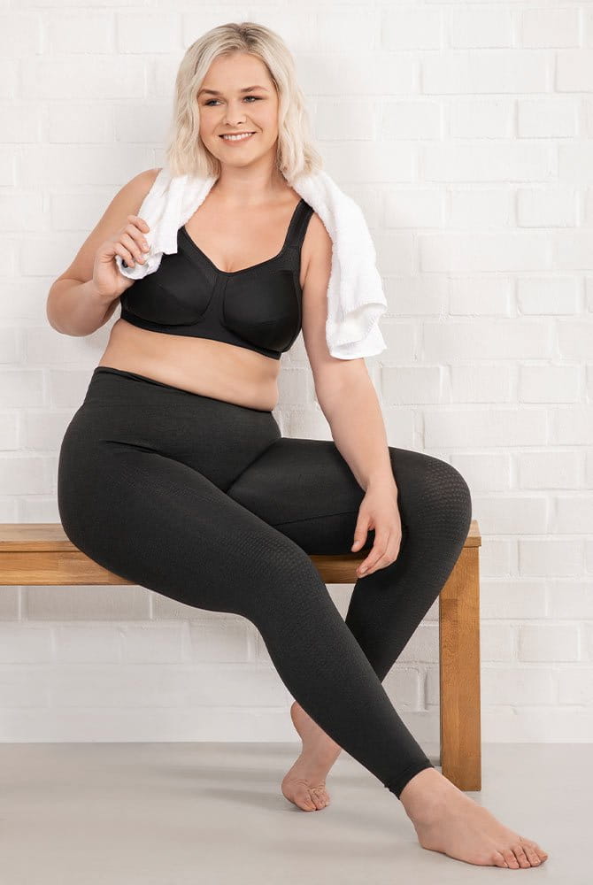 Ulla Sport-BH Kate ohne Bügel 6028 schwarz
