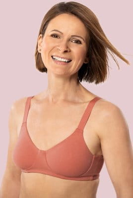 ABC Prothesen-BH Classic Cotton 122 terracotta - Vorderansicht