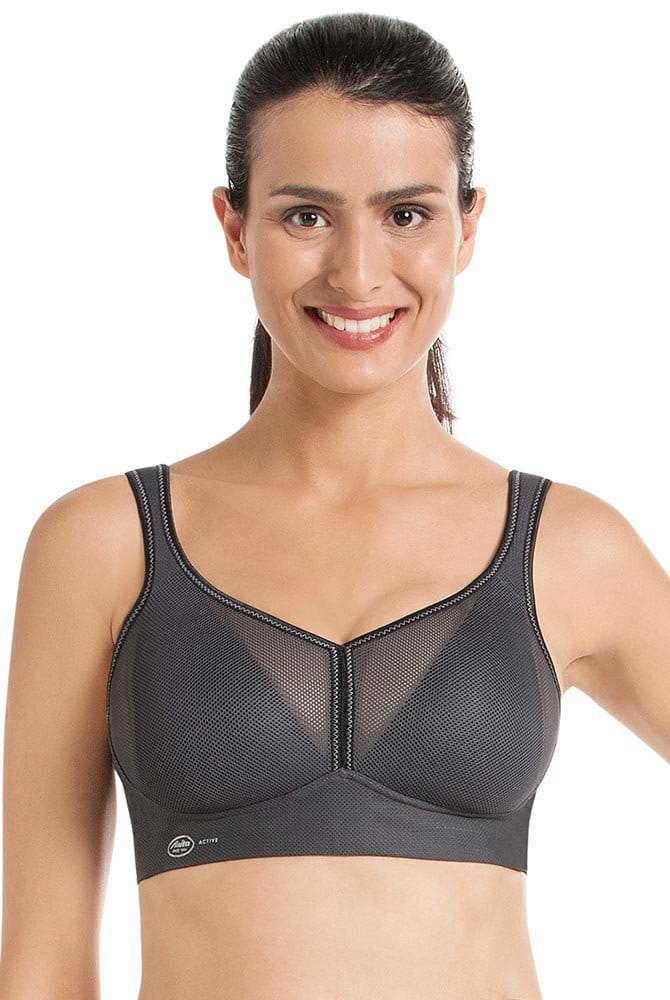 Anita active Sport-BH Air Control 5544 anthrazit - Vorderansicht