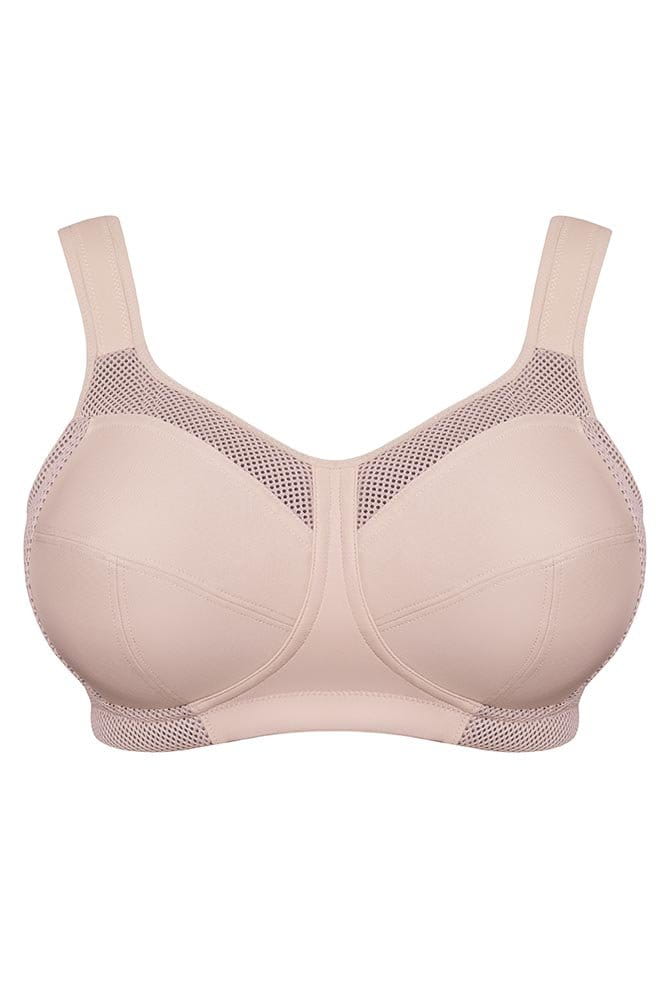 Ulla Sport-BH Kate ohne Bügel 6028 biskuit - Vorderansicht