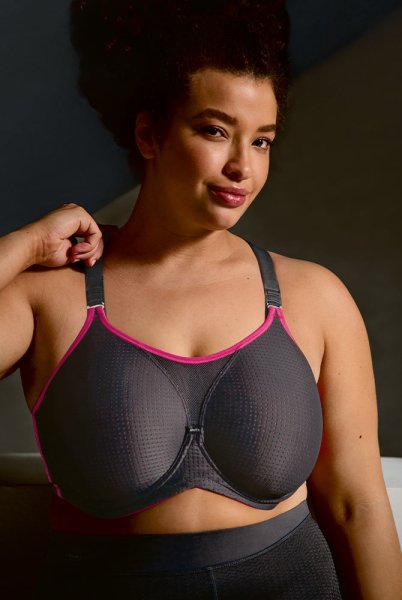 Anita active Sport-BH performance wireX 5599 anthrazit/pink