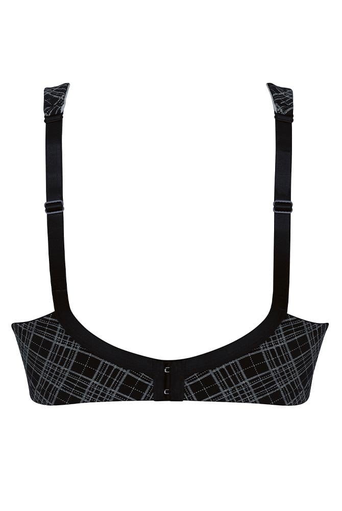 ROSA FAIA Soft-BH Twin Art gemoldet 5247 black grey - Rückansicht