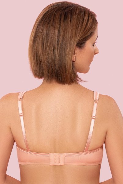 ABC Prothesen-BH Satin Trim 134 apricot - Rückansicht