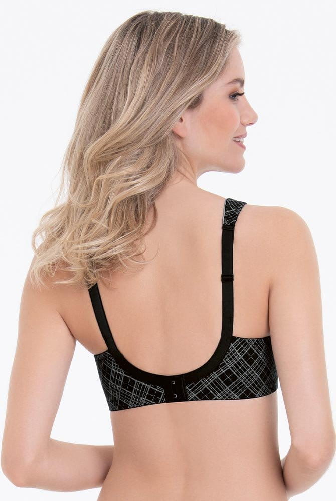 ROSA FAIA Soft-BH Twin Art gemoldet 5247 black grey - Rückansicht