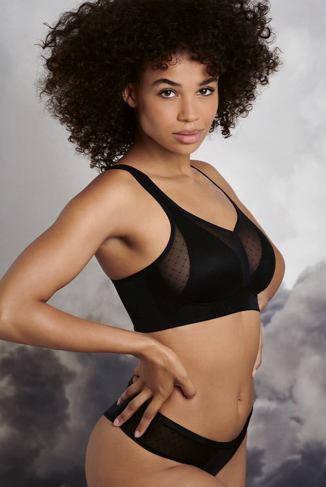 Rosa Faia Soft-BH Eve Delta Pad 5211 schwarz mit Shorty Eve (separat erhältlich)