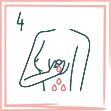 Schritt 4: Kontrolle der Brustwarze