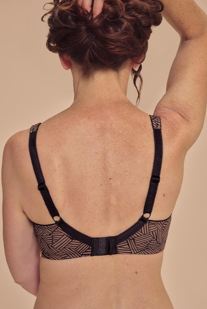 Amoena Prothesen-BH Brooke SB Pus 45126 schwarz/café - Rückansicht