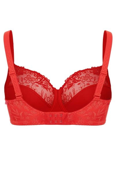 Ulla BH Jasmin 2723 mohnrot - Rückansicht