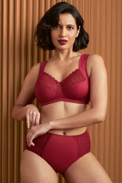 Anita Taillenslip+ Havanna 1512 dark red mit Entlastungs-BH