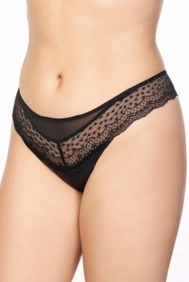 String Josy 6737 - Ulla Dessous - schwarz in der Vorderansicht