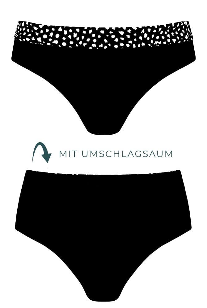 Amoena Bikinihose Manila 71660 schwarz/weiß - Vorderansicht