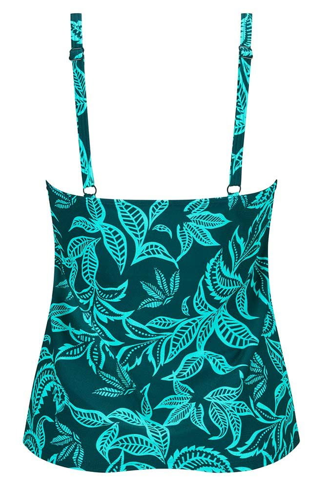Amoena Prothesen-Tankini-Top Salerno TA 71799 tiefer smaragd/helljade - Rückansicht