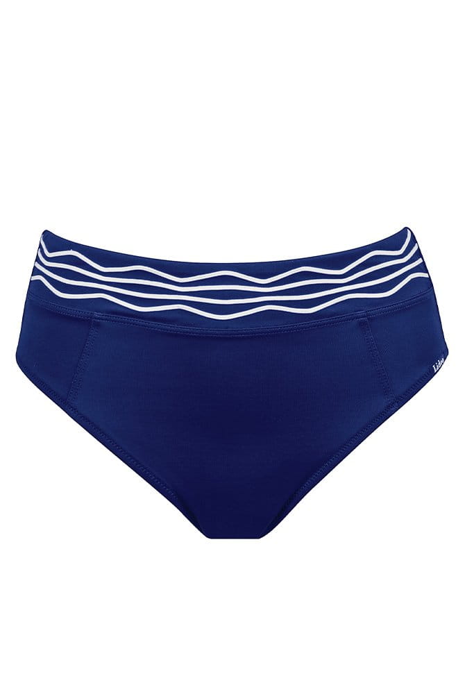 Lidea -Bikini-Hose Nouvelle Vague - blau-weiß