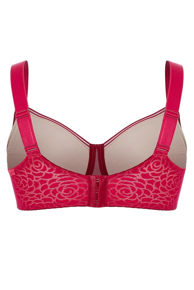 Ulla Bügel-BH Romy 1920 cranberry - Rückansicht