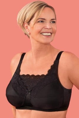 ABC Prothesen-BH Lace Cami 137 schwarz - Vorderansicht