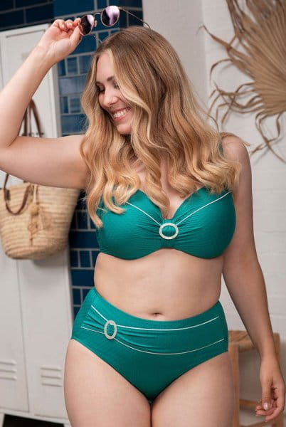ULLA Bikini-Oberteil Portofino 9722 lagoon mit hoher Bikinihose