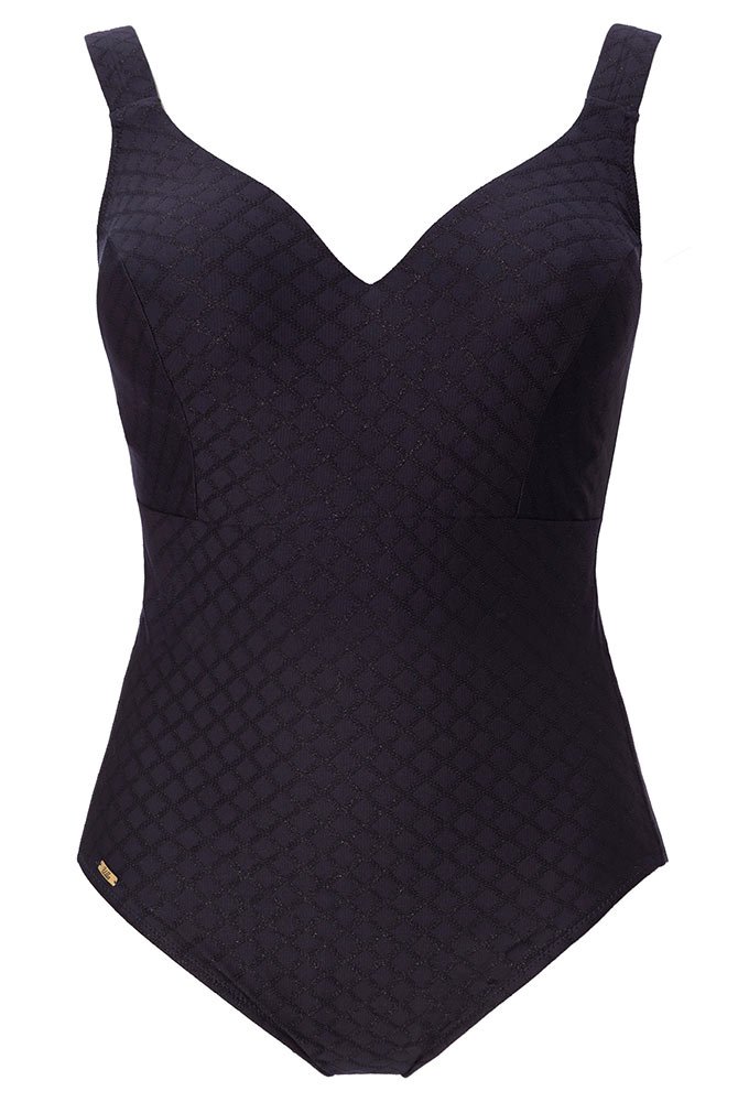 ULLA Badeanzug Monaco mit hohem Rücken 9811 midnight - Vorderansicht