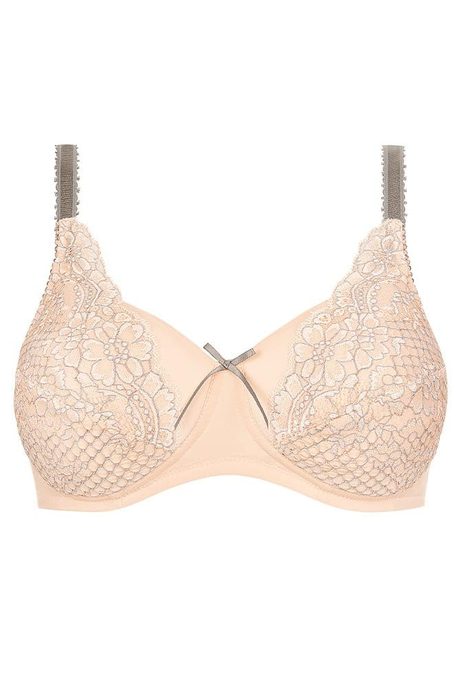 Amoena Prothesen-BH Alina SBP 44850 hell rose/grau - Vorderansicht