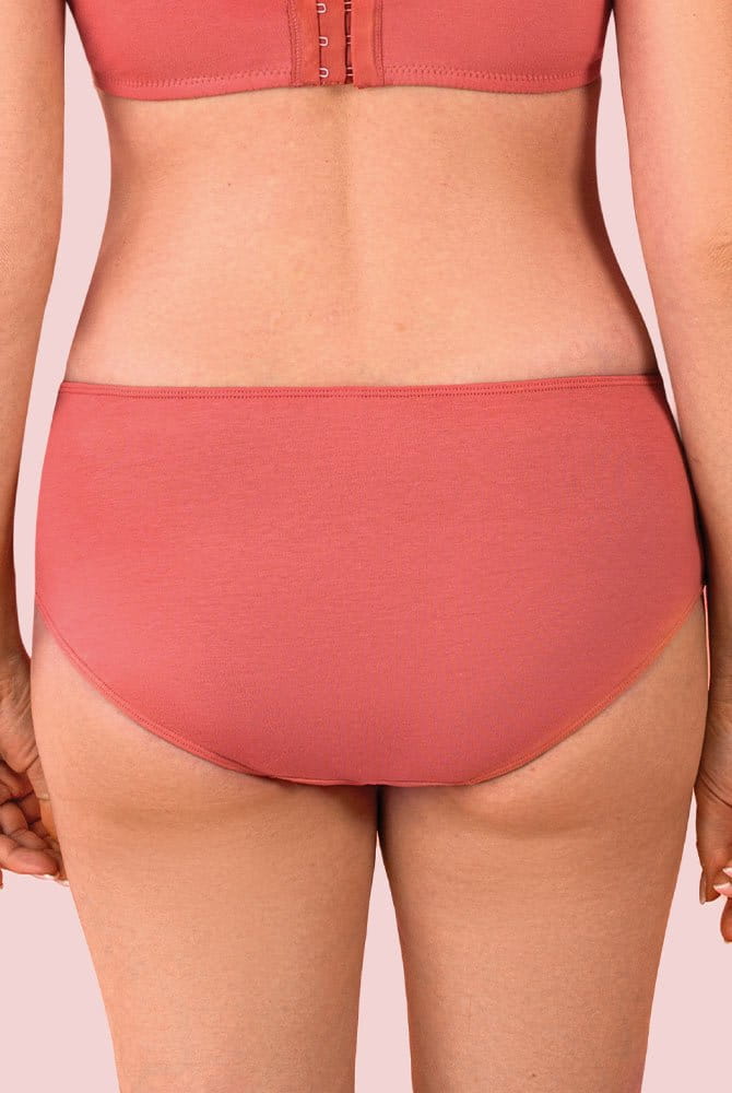 ABC Slip Classic Cotton 422 terracotta - Rückansicht