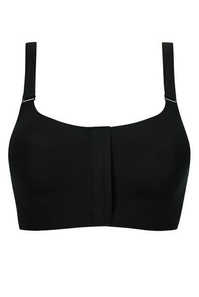 Amoena Prothesen-BH Jackie SB FC mit Vorderverschluss 45105 schwarz - Vorderansicht