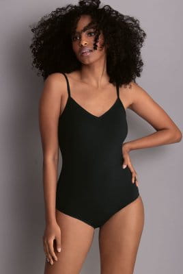 ROSA FAIA perfect suit padded 7704 Badeanzug in schwarz - Vorderansicht