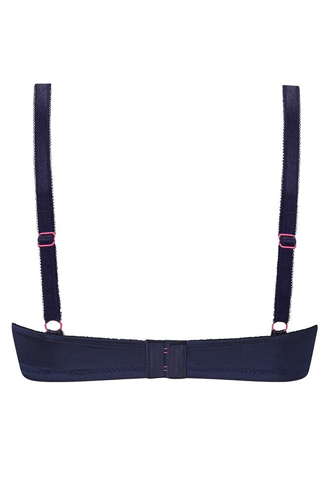 Amoena Prothesen-BH Delila SB 45108 blau/magenta - Rückansicht