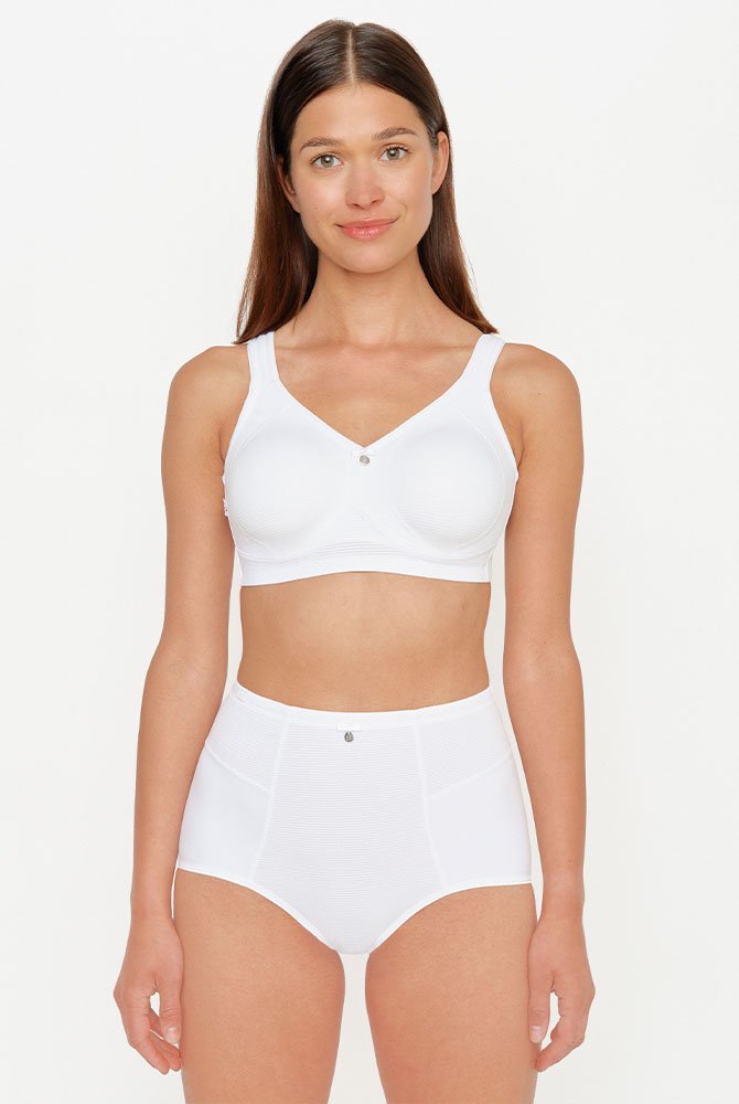 Susa Miederslip Capri 664 weiß mit BH (separat erhältlich)