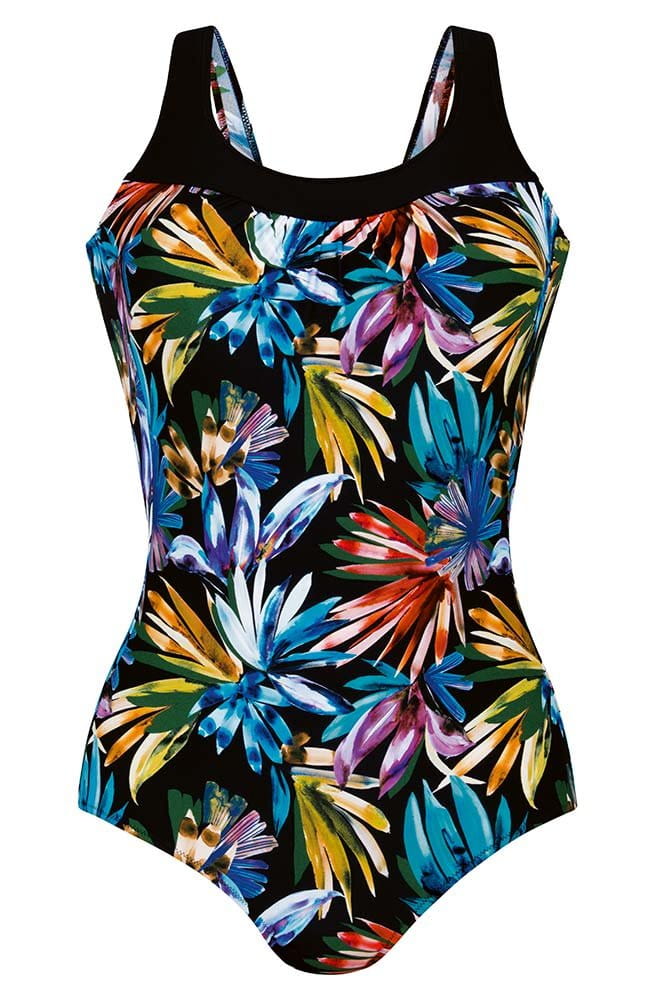 Anita Care Prothesen-Badeanzug Porto Night Flowers 6323 agave