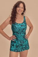 Amoena Prothesen-Badeanzug Salerno SA 71798 tiefer smaragd/helljade - Vorderansicht