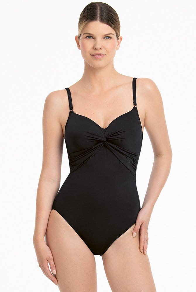 Anita Care Prothesen-Badeanzug Almeria Shiny Basics 6235 schwarz - Vorderansicht
