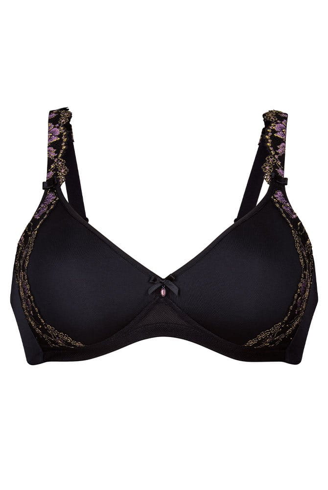 Rosa Faia Soft-BH Colette 5250 schwarz - Vorderansicht