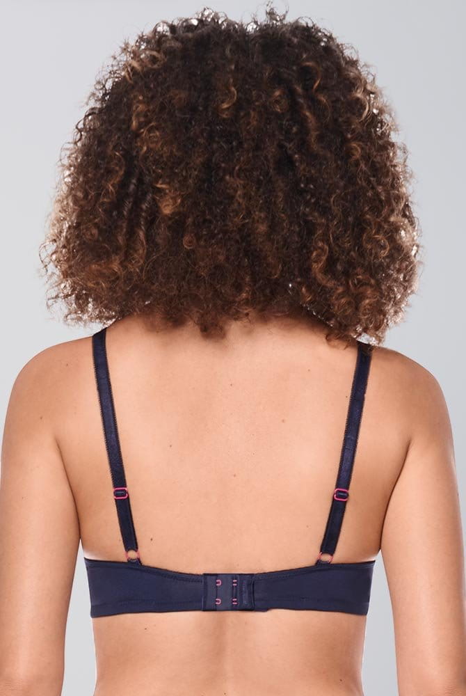 Amoena Prothesen-BH Delila WB 45110 blau/magenta - Rückansicht