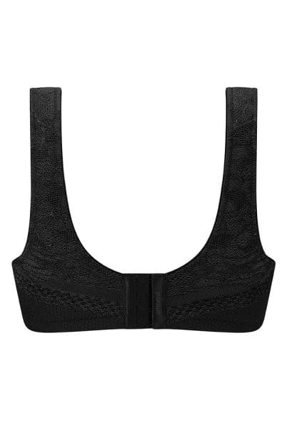 Amoena Lymph-Massage-BH Leslie SB 45102 schwarz - Rückansicht