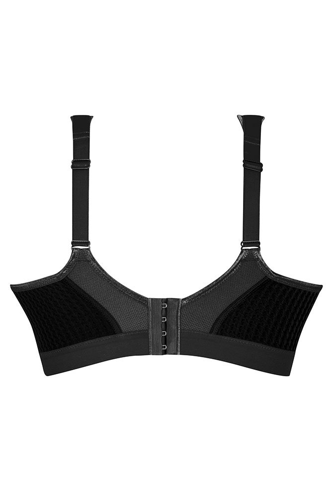 Anita active Sport-BH extreme control plus Full Cup 5567 in Farbe schwarz/anthrazit - Rückansicht