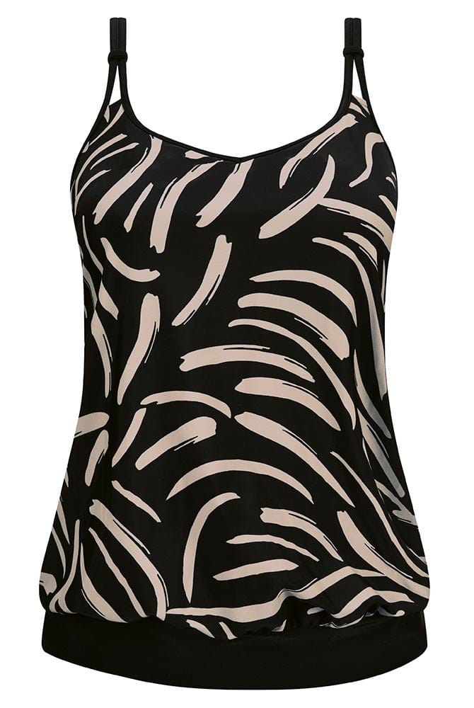 Amoena Prothesen-Tankini-Top Turin BL 71794 schwarz/quarzsand