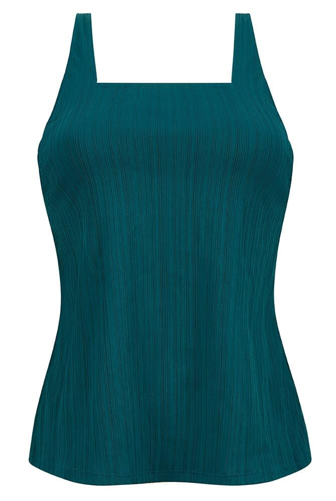 Amoena Prothesen-Tankini-Top Treviso TA 71805 tiefer smaragd - Vorderansicht