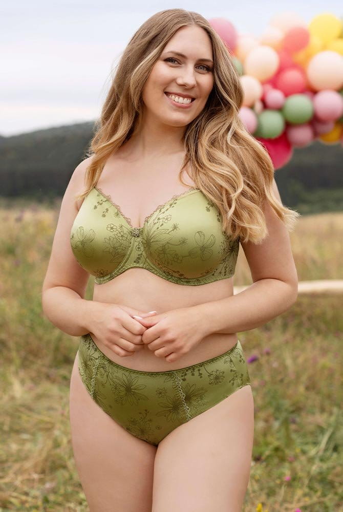 Ulla Slip Viola 3232 avocado mit Bügel-BH