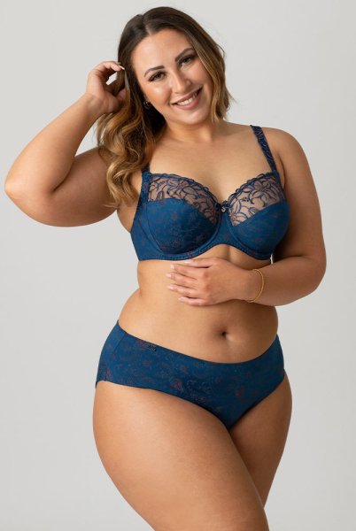 ULLA Slip Zoe 4132 oriental blue mit Bügel-BH