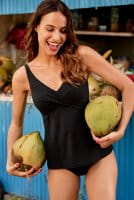 Rosa Faia Tankini-Top Maily in schwarz