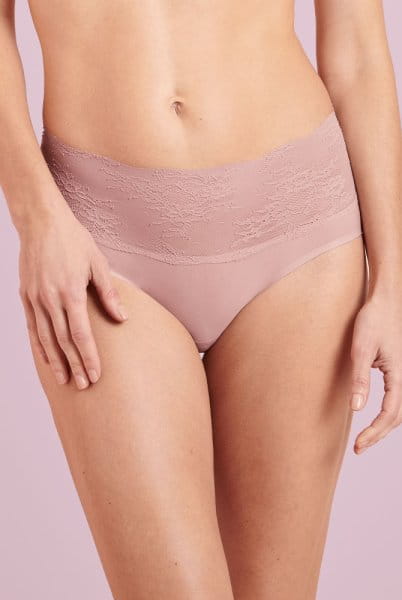 Anita Essential Lace High Waist Slip 1304 in rosewood