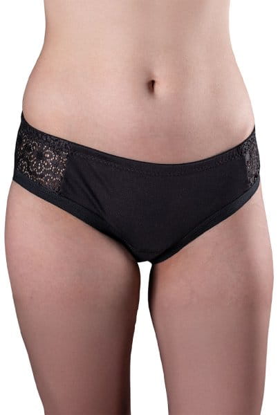 Suprima Viva!go Inkontinenz-Slip mit Spitze 1291 schwarz - Vorderansicht