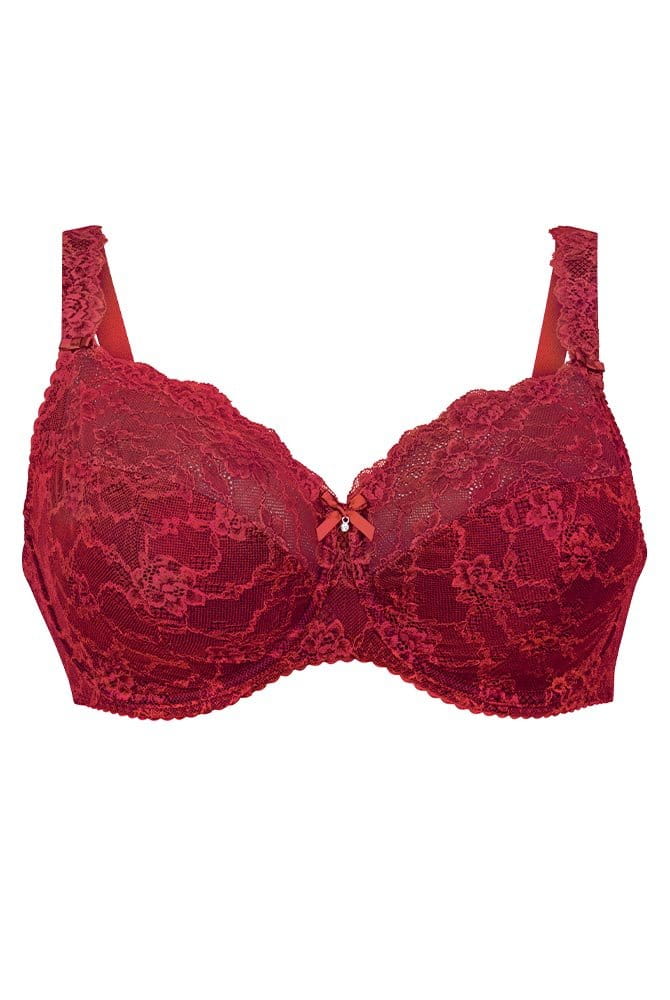 ROSA FAIA Bügel-BH Bobette Full Cup 5289 rubin - Vorderansicht