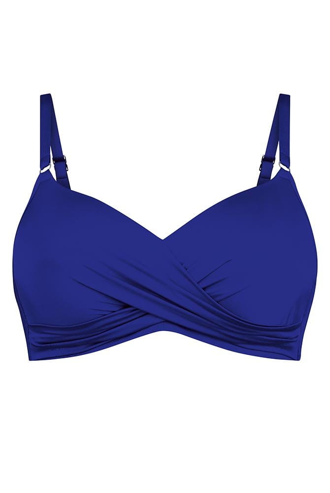 Anita Care Prothesen-Bikini-Oberteil Liberia Shiny Basics 6504-1 blue violet