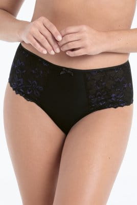 Rosa Faia Taillenslip Suzette 1953 schwarz - Vorderansicht