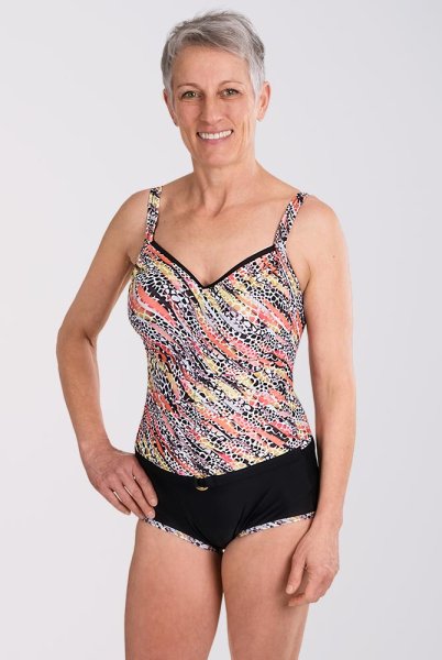 Suprima Inkontinenz-Badeanzug mit Sicherheitsslip 1539 krokoprint