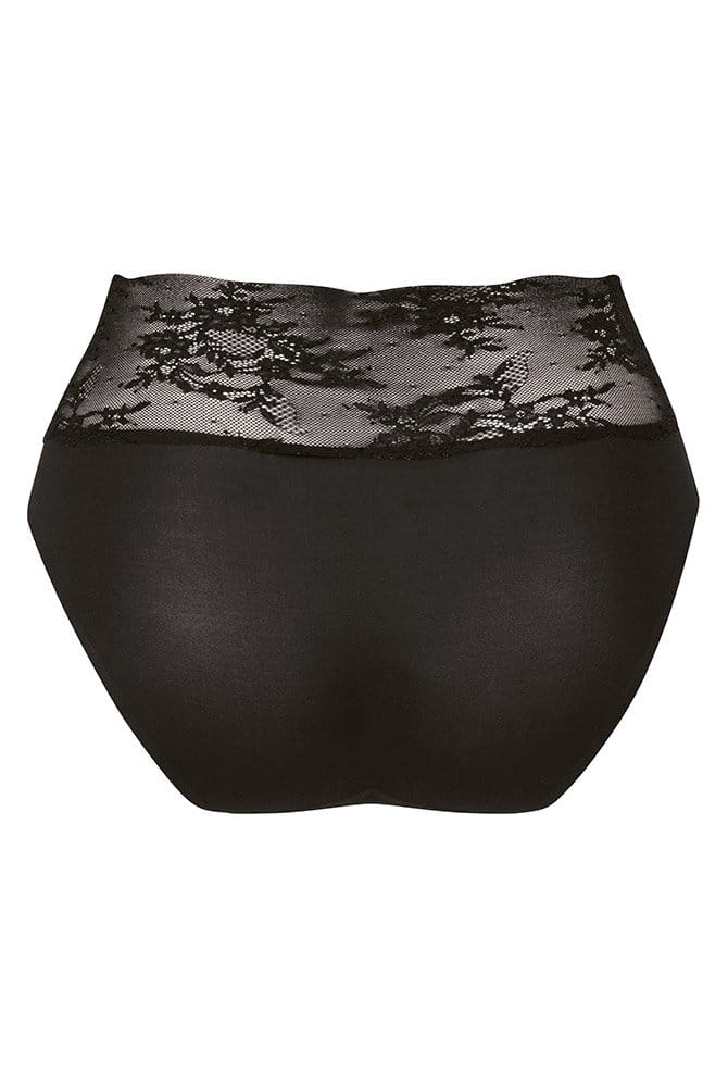 Anita Essential Lace High Waist Slip 1304 in schwarz - Rückansicht